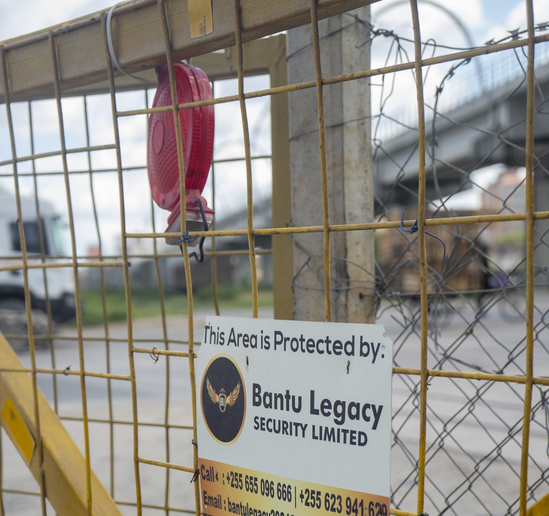 Bantu Legacy protected site sign on a secured gate